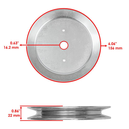 Deck Spindle Pulley Replacement for Dixon Ram Ultra 61 RZT 61 (2010–2020)