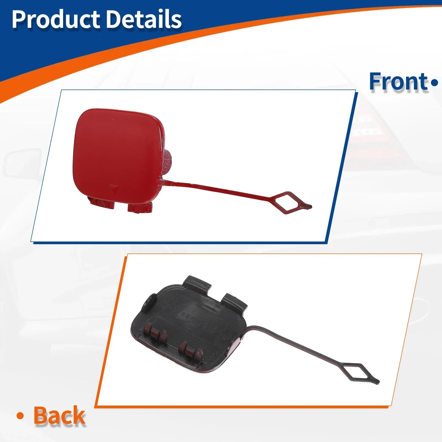 Rear Tow Hook Cover for Mercedes-Benz B-Class W246 (2012-2019) Red