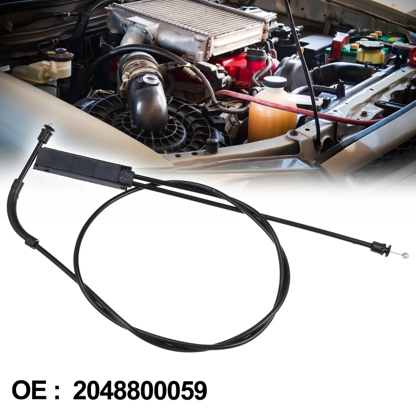 Car Hood Bonnet Release Cable for Mercedes Benz C300 C63 C350e W205 (2015-2021)
