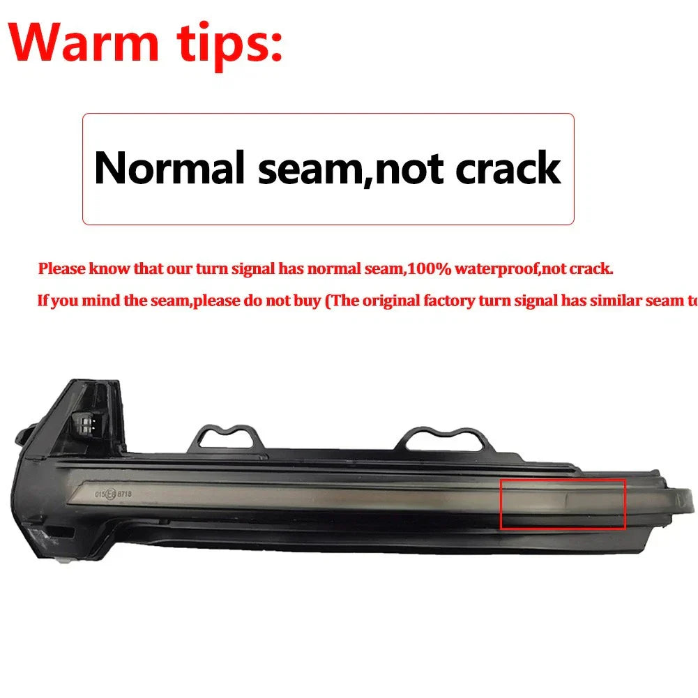 Dynamic LED Turn Signal Light for Audi A4 S4 A5 S5 Side Mirror Indicator 2x