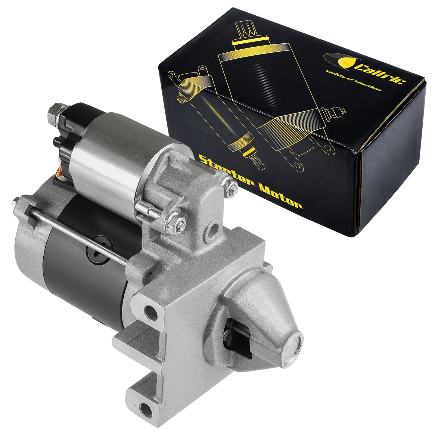 Caltric Starter Motor Replacement for John Deere (AM107206) (AM102567) (2001–2001)