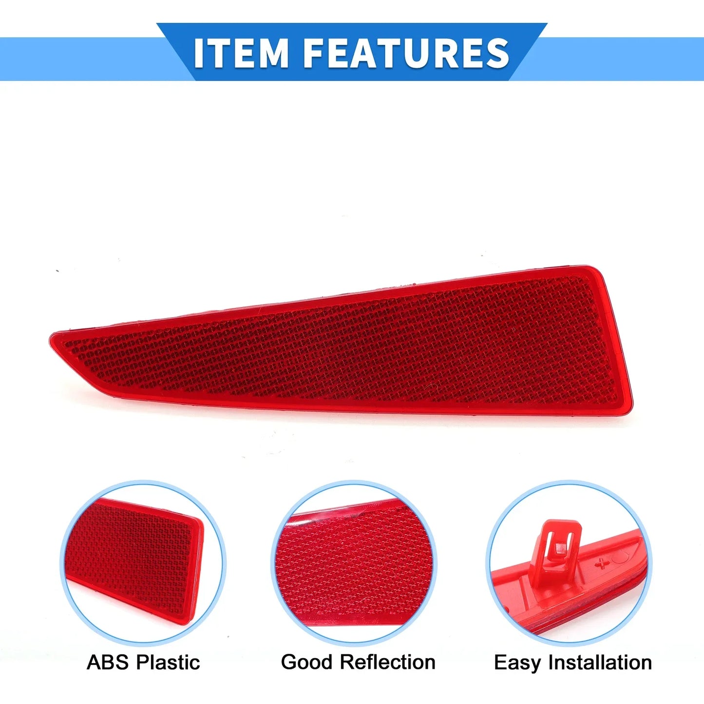 Rear Left Bumper Reflector for Lexus RX350 2016-2019 Red