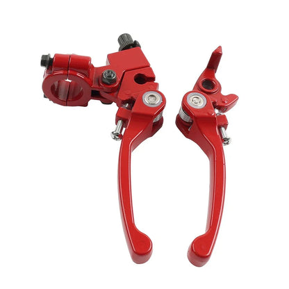 Brake Clutch Levers Red 22mm for Dirt Bike 50cc 125cc