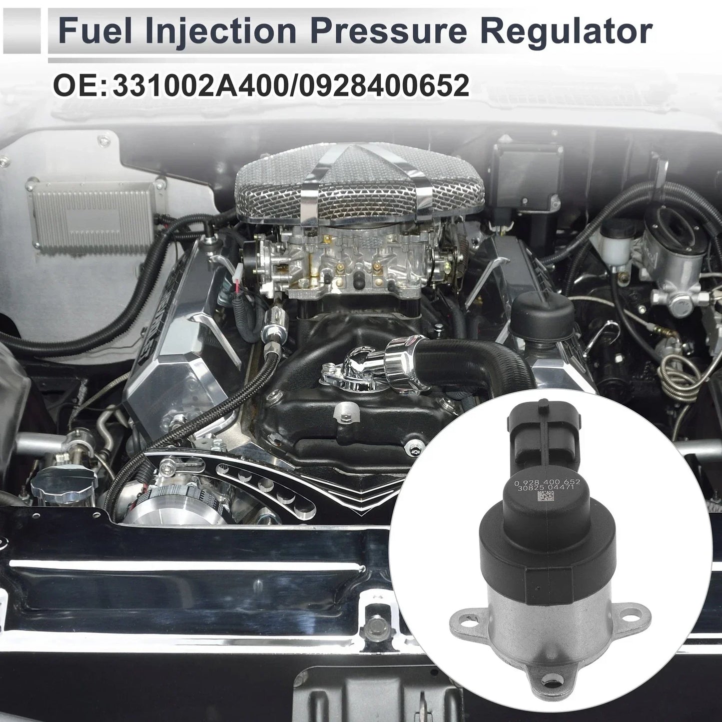 Fuel Pressure Regulator for Hyundai Accent 2005-2010 20-70 Psi Metal