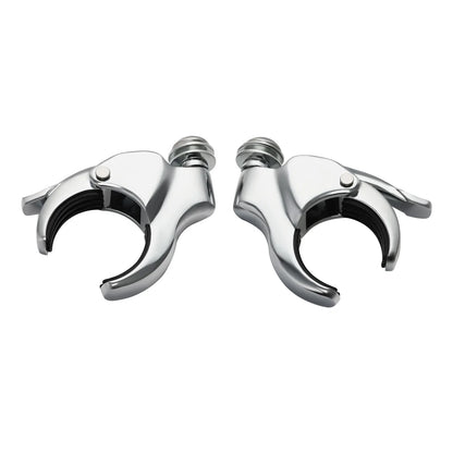 49mm Windshield Clamps for Harley Fat Bob 2018-2025 Chrome