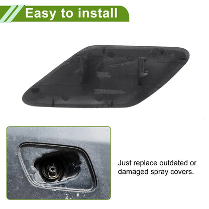 Washer Nozzle Cover for Porsche Cayenne (2003-2010) - Silver Tone
