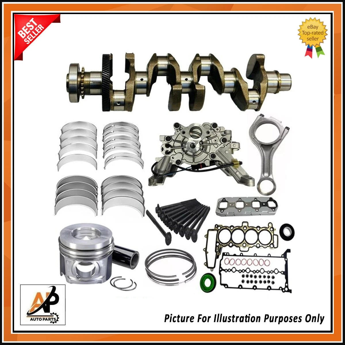 Crankshaft with Rebuild Kit for Land Rover Velar 2.0 Diesel (2017–2024)