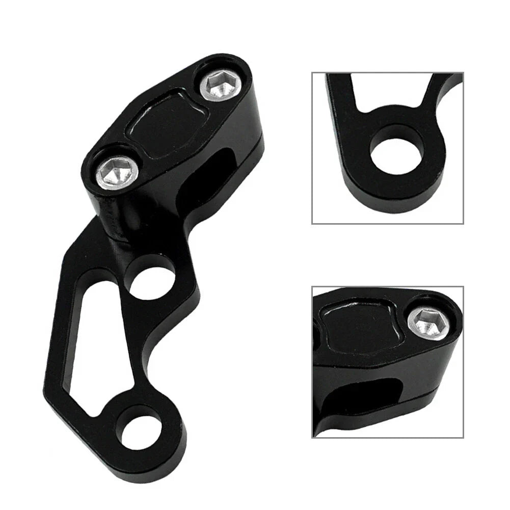 Oil Pipeline Brake Line Clamp Protector for Motor Bikes Aluminum Black