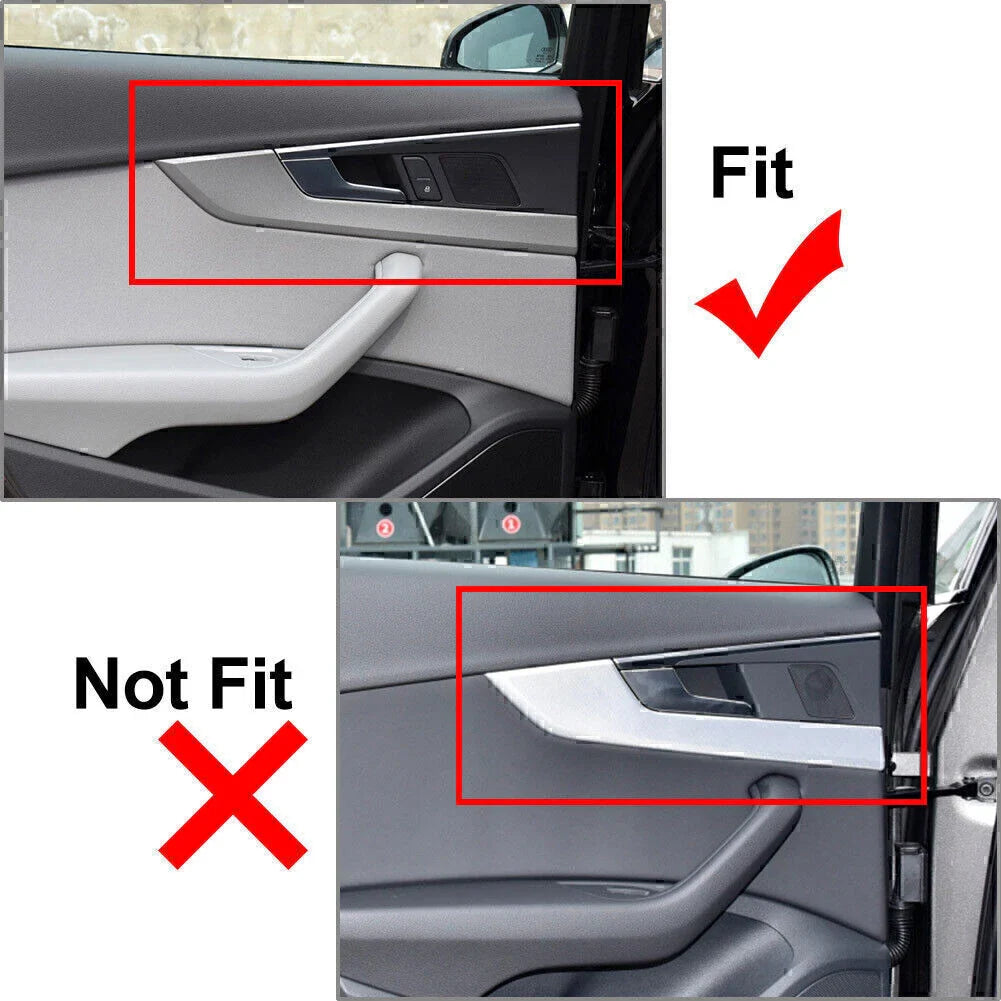 4 Pcs Carbon Fiber Door Handle Trim for Audi A4 B9 (2017-2020)
