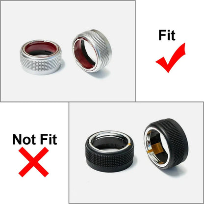 AC Climate Control Knob Ring Covers for Subaru Forester XV Crosstrek WRX STi (2011-2021)