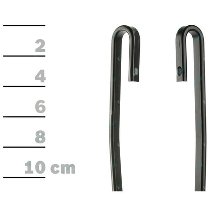 Front Pair Bosch Eco Wiper Blades for Nissan Urvan E24 4cyl 2.4L 2.7L 1987~1993