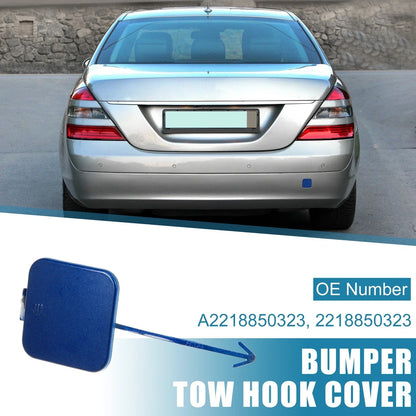 Rear Bumper Tow Hook Cover for Mercedes-Benz W221 2007-2009 Blue