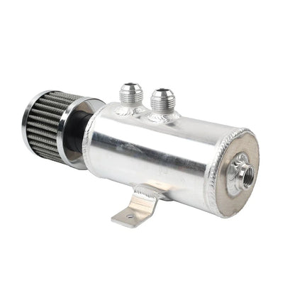 750ml Chrome Baffled Oil Catch Can Separator for Universal Vehicles