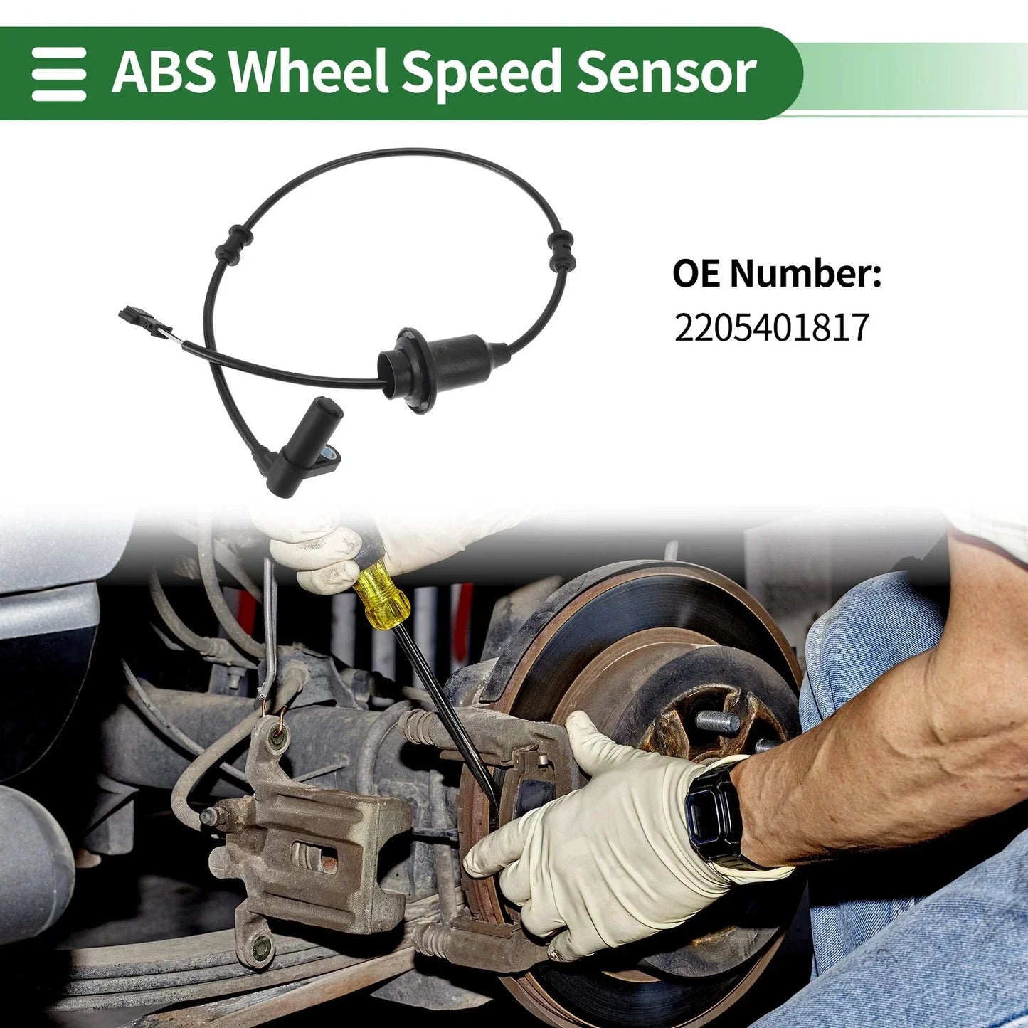 ABS Wheel Speed Sensor for Mercedes-Benz CL500 Right Rear (2003-2006)