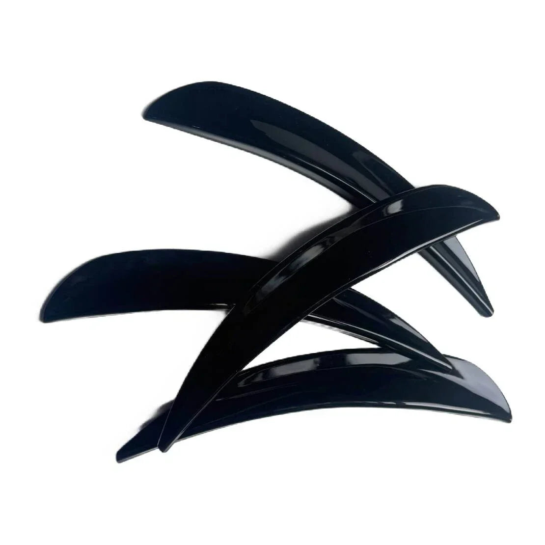 4 x Black Wheel Eyebrow Arch Protector Lip Strips for Universal Car Truck