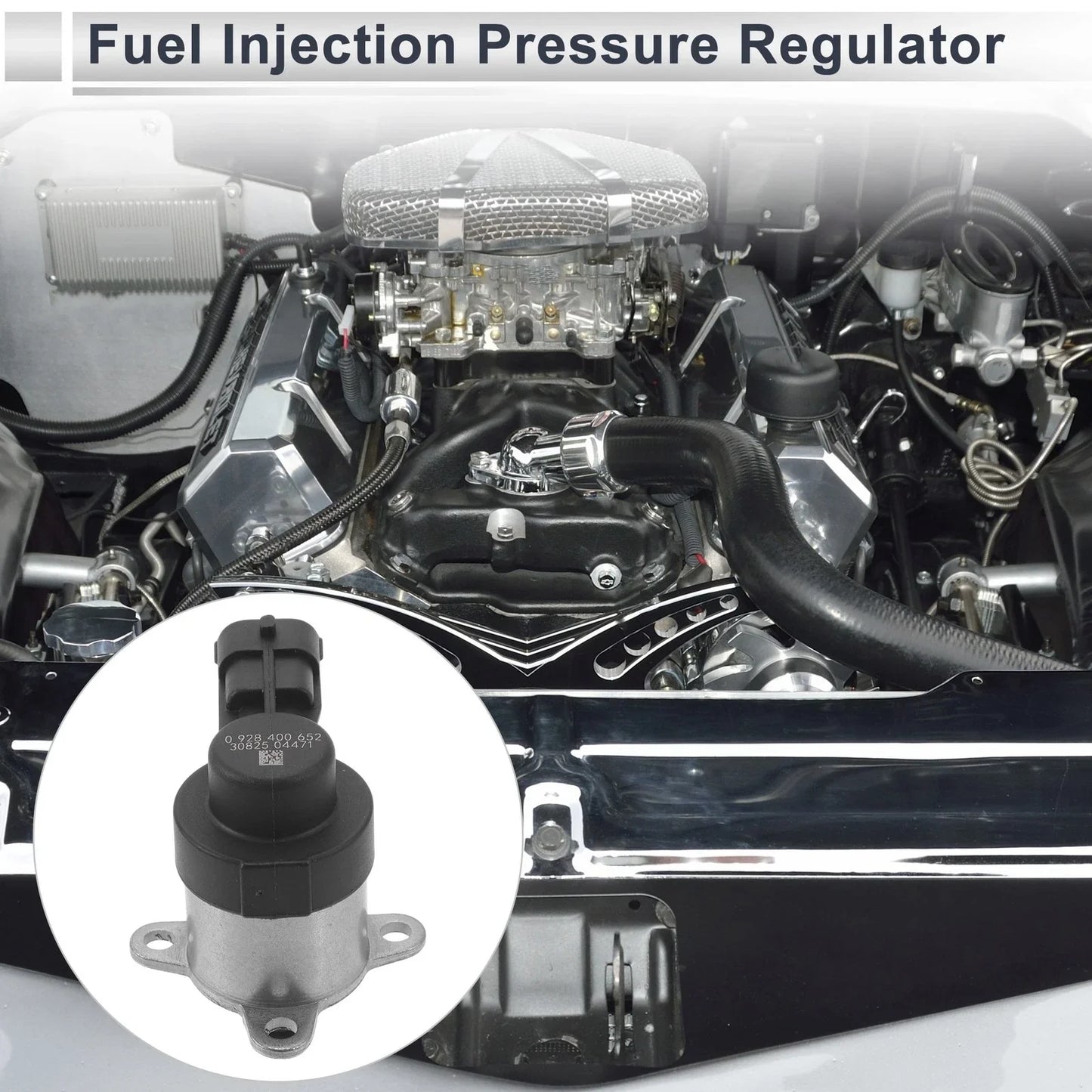 Fuel Pressure Regulator for Hyundai Accent 2005-2010 20-70 Psi Metal