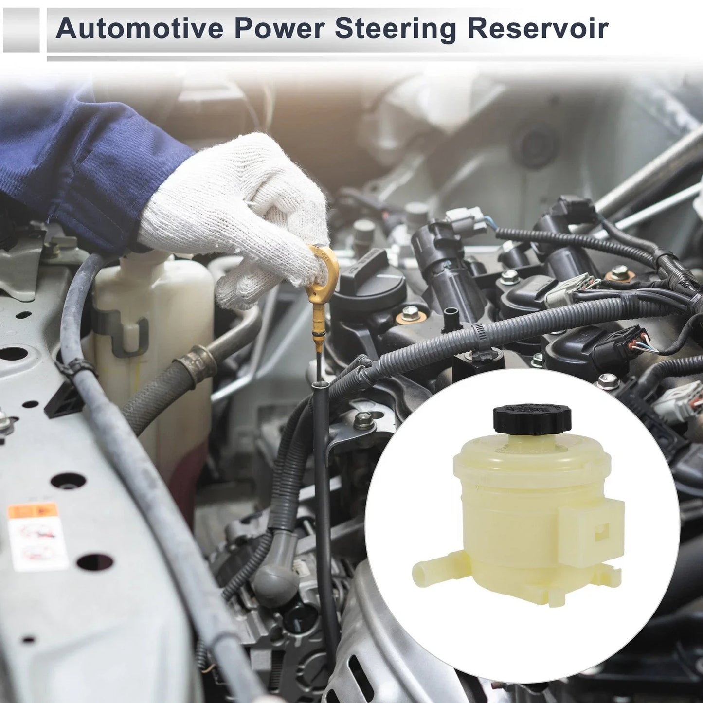 Power Steering Reservoir for Hyundai Accent (2000-2002) 1 x Beige