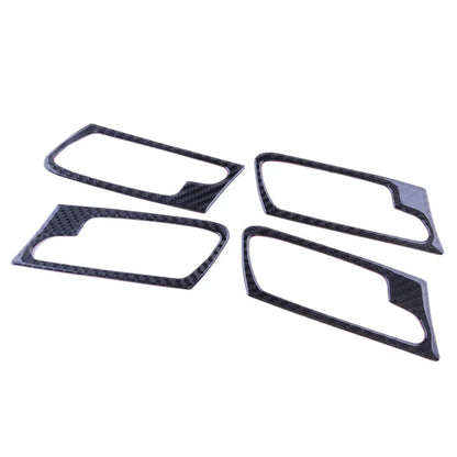 Carbon Fiber Interior Door Handle Frame Cover for BMW X5 E70 X6 E71 (2008-2013)