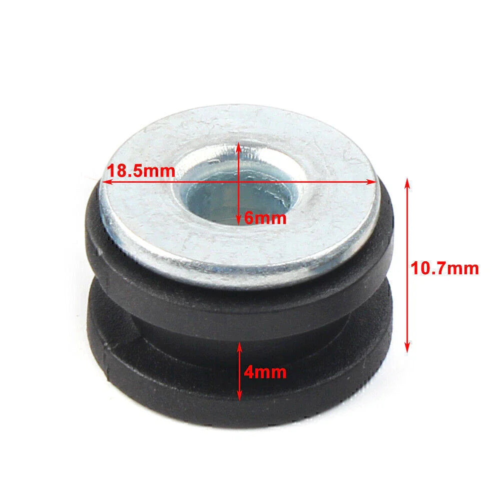 10Pcs Motorcycle Rubber Fairing Grommet Bolts