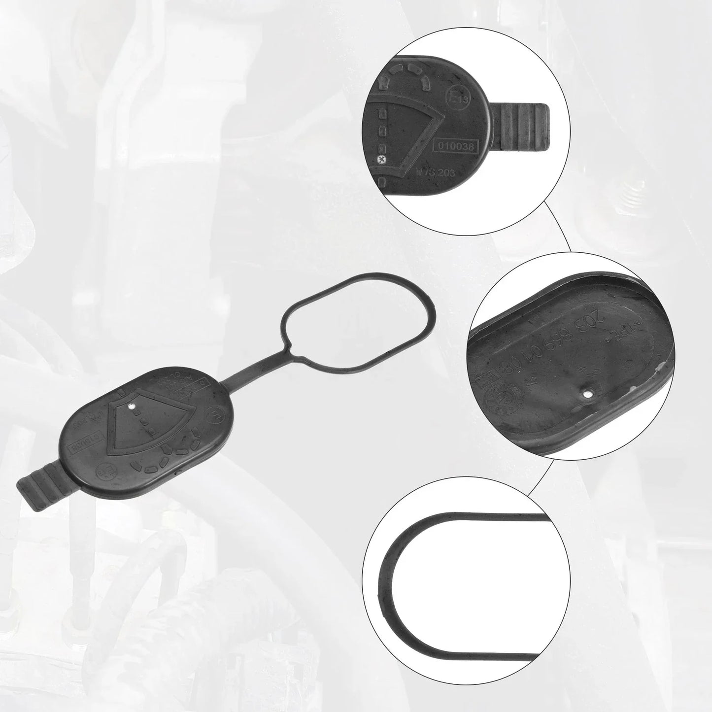 2 x Windshield Washer Fluid Reservoir Caps for Mercedes-Benz CL63 AMG (2007-2014)