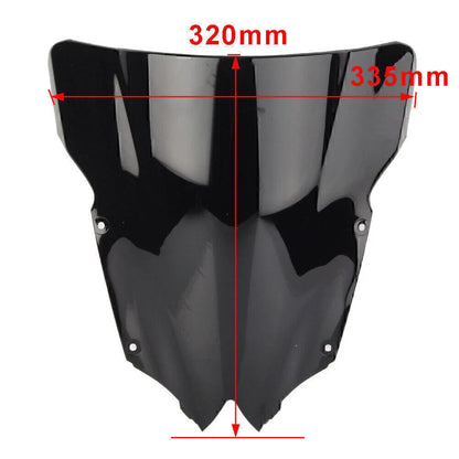 Clear Double Bubble Windscreen for Yamaha YZF R6 600 (2008-2016)