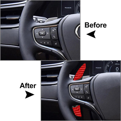 Steering Wheel Shift Paddle Extensions for Lexus RX NX UX LX ES LS RZ LM Red