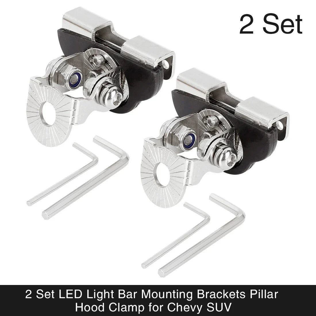 2 x LED Light Bar Mounting Brackets for Honda Odyssey Civic (2016-2023)