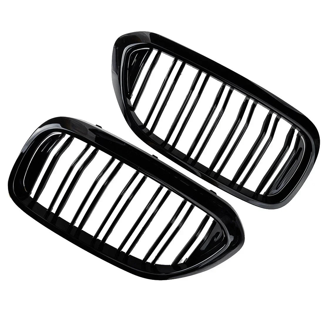 2 x Double Bridge Radiator Grille for BMW 5 Series G30 G31 (2017-2019)
