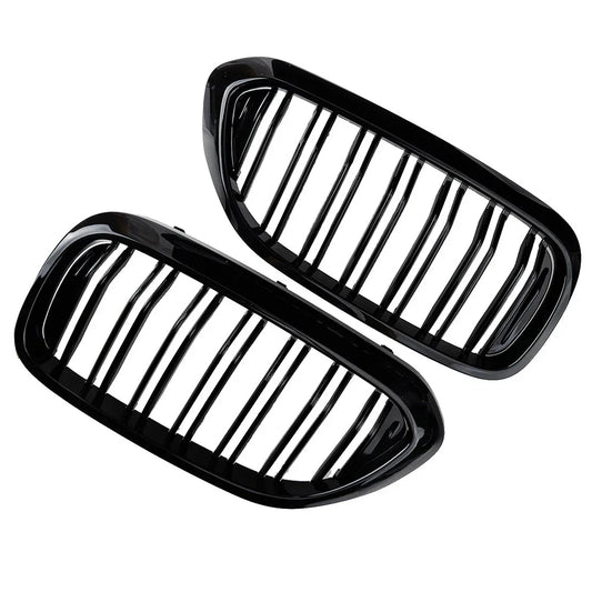 2 x Double Bridge Radiator Grille for BMW 5 Series G30 G31 (2017-2019)