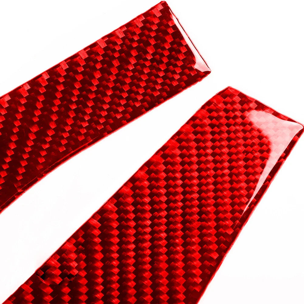 Carbon Fiber Red Interior Door Panel Trim for Hyundai Veloster (2019-2023)