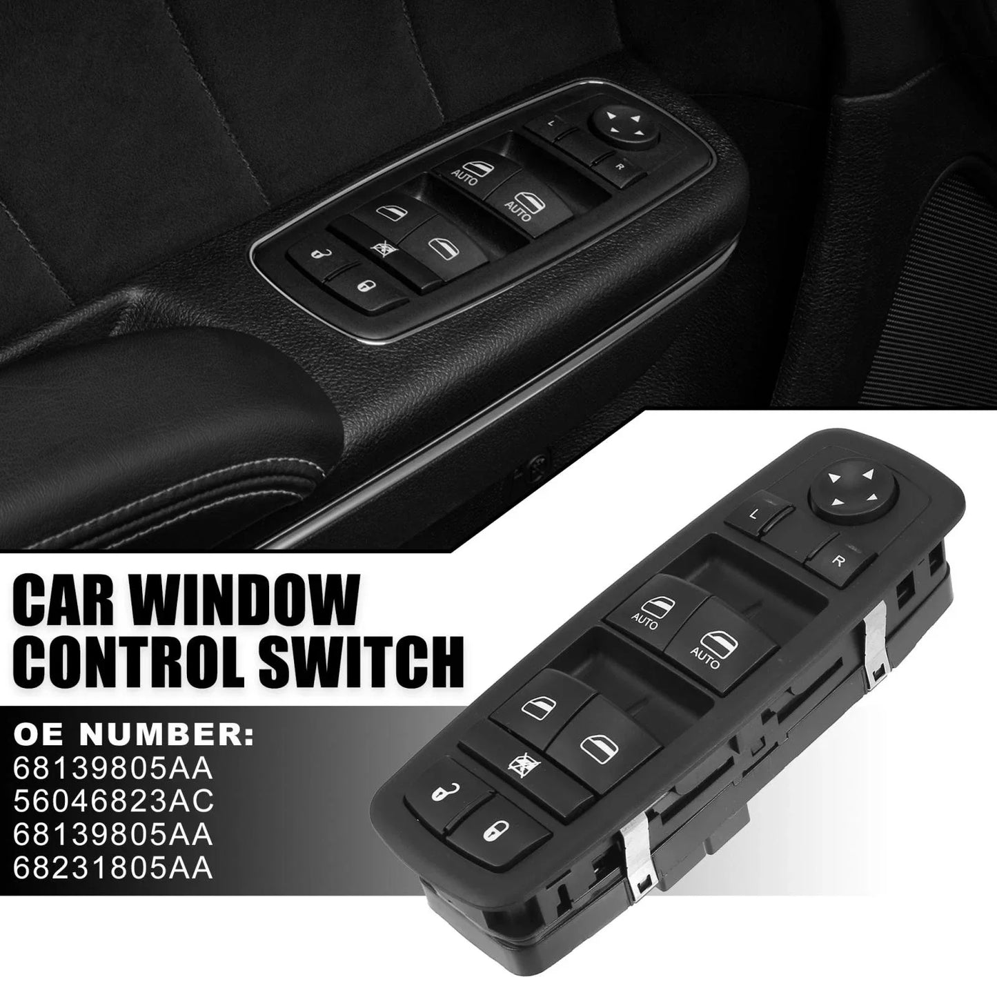 Car Window Switch Button Panel for Ram 5500 (2010-2023)