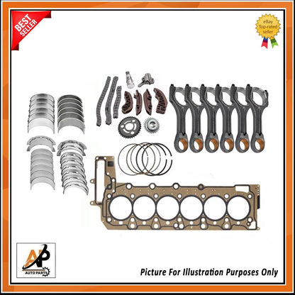 Crankshaft with Engine Rebuild Kit Replacement for BMW N57D30 (2010–2020)