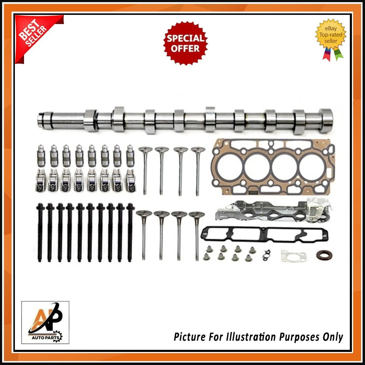 Cylinder Head Rebuild Kit for Citroen 1.6 HDi BlueHDi DV6 (2013–2019)