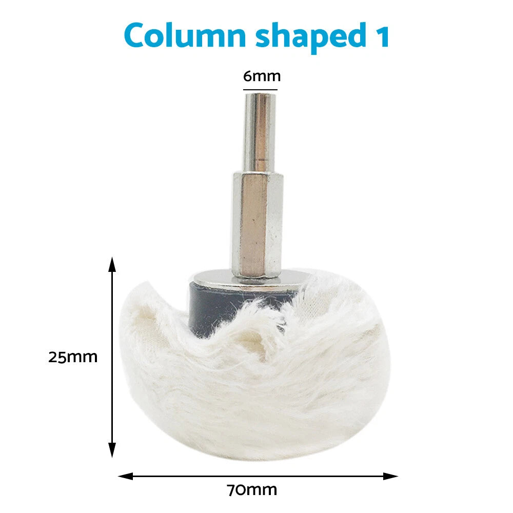 5 x Polishing Buffing Pad Mop Wheel Drill Kit for Manifold Aluminum Stainless