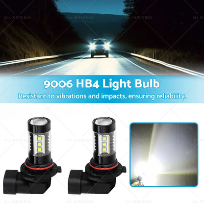 9006 HB4 LED Fog Light Headlight Bulbs for Car 6500K White