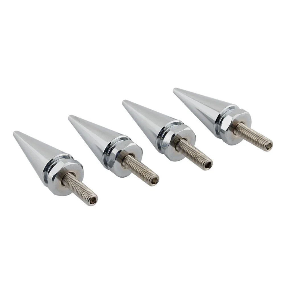 4 x Chrome Spike Windscreen Screw Bolts for Harley Touring Road Glide (1998-2025)