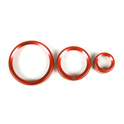 Red Multimedia Knob Ring for Alfa Romeo Giulia Stelvio (2017-2019)