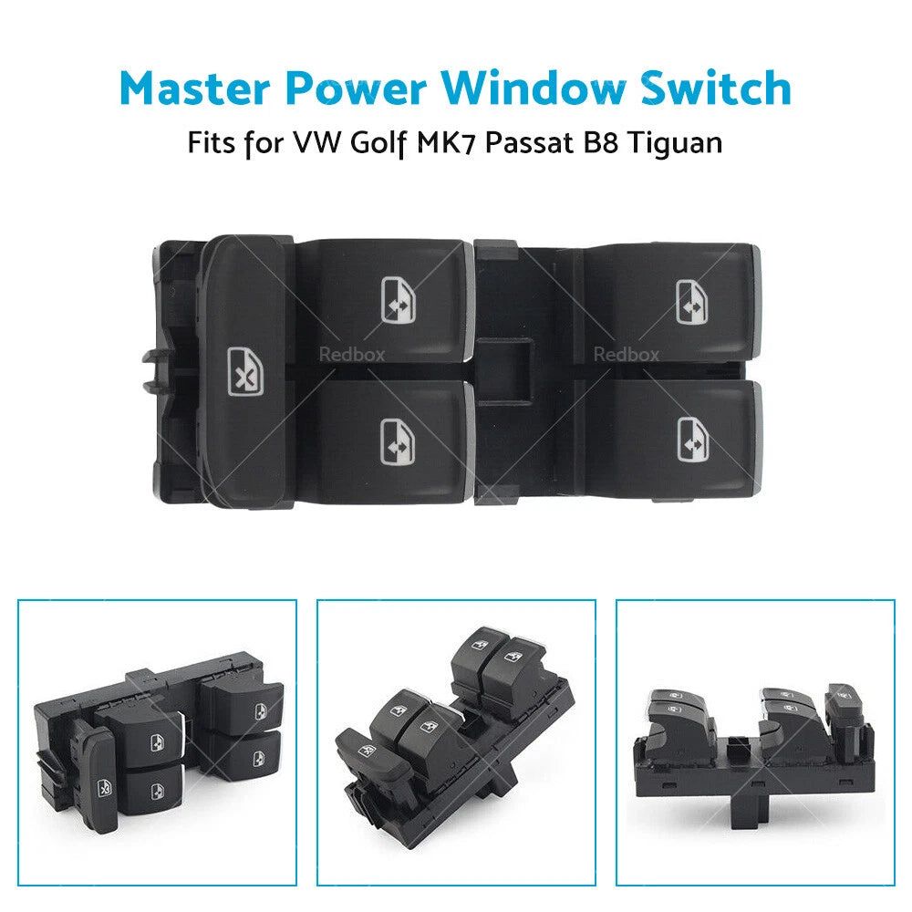 Power Window Control Switch for VW Golf MK7, Passat B8, Tiguan (2015-2023)