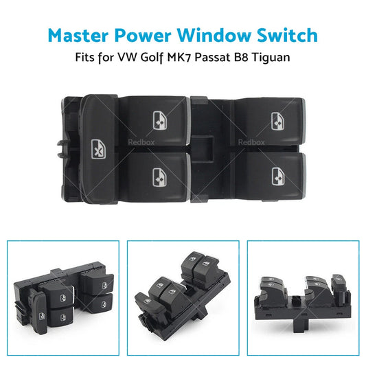 Power Window Control Switch for VW Golf MK7, Passat B8, Tiguan (2015-2023)