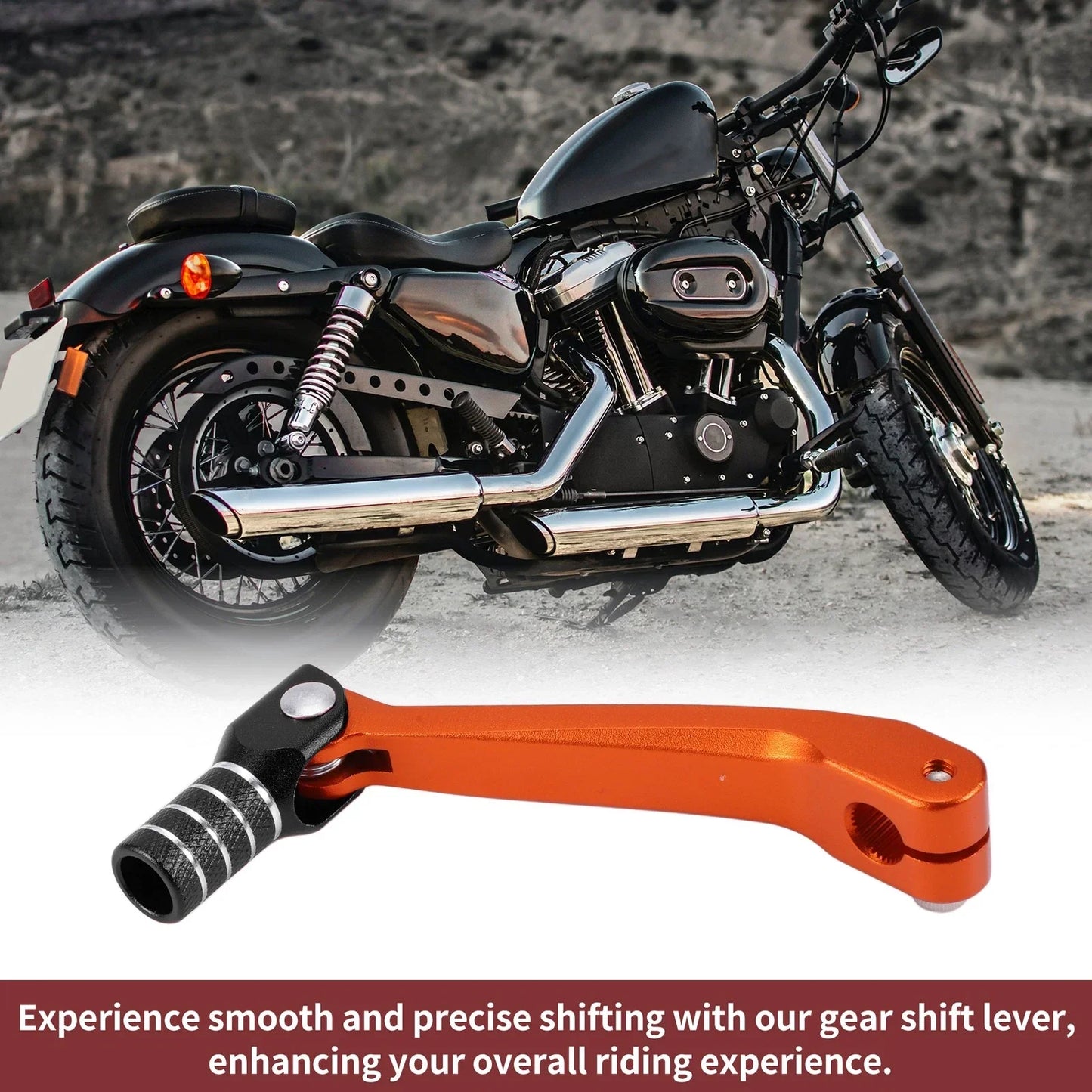 Shifter Lever for Honda CRF150F 2003-2017 - Orange Black Silver Tone