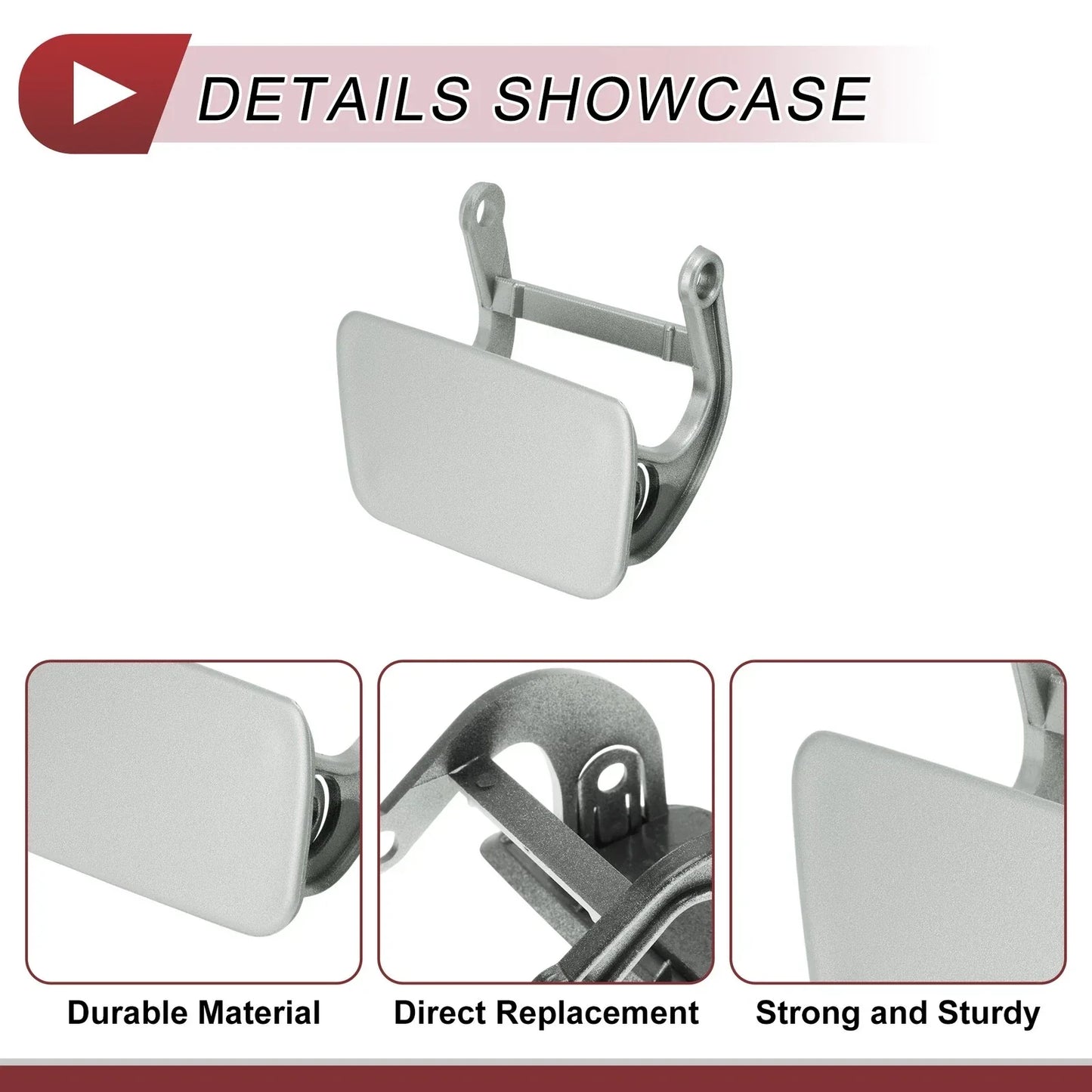 Bumper Trim Nozzle Cover for BMW 525i (2004-2005) Silver Tone
