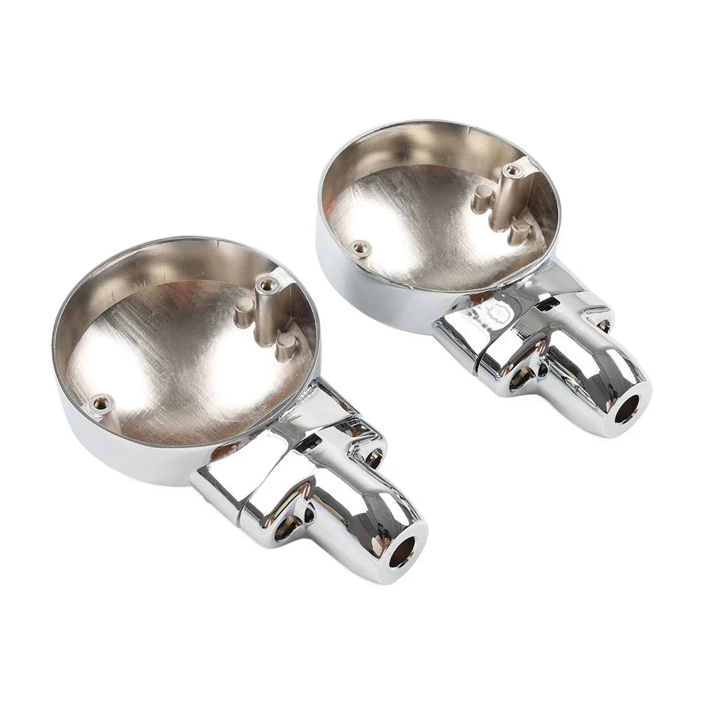 Chrome Front Turn Signal Housing Bracket for Harley Sportster, Street Glide (2004-2023)