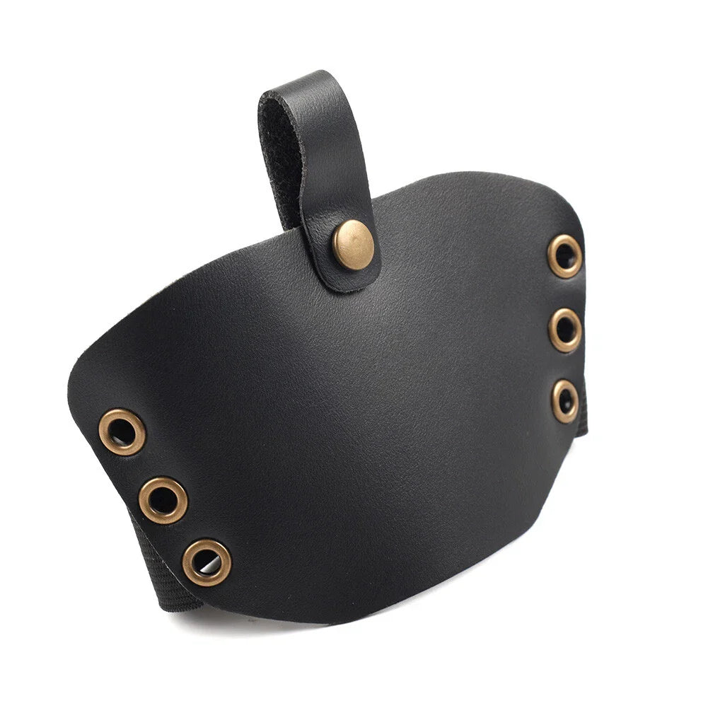 Leather Shifter Cover Boot Protector for Motorcycle - Black