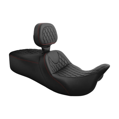 Driver Passenger Seat Backrest for Harley Electra Tri Glide (2009-2023)