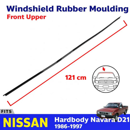 Front Windshield Rubber Molding Upper Fits Nissan Navara D21 Pickup 1986-97 EBDE