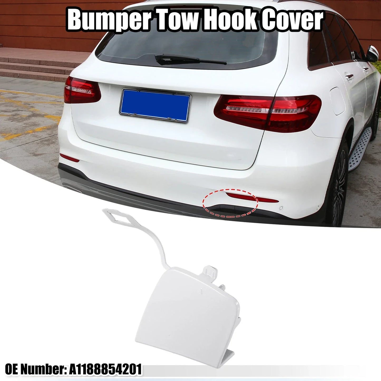 Bumper Tow Eye Hook Cover for Mercedes-Benz CLA 250 (2014-2019)