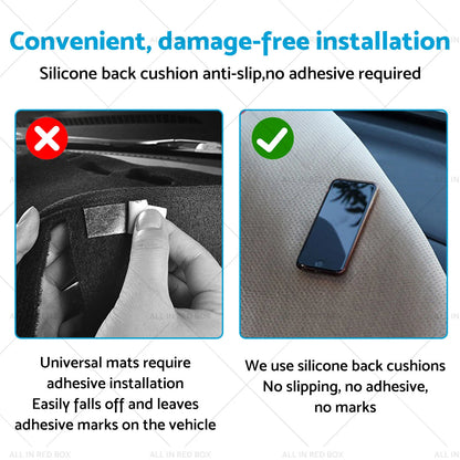 Dash Mat Cover Microfiber Leather for Navara NP300 D23 (2015-2023)