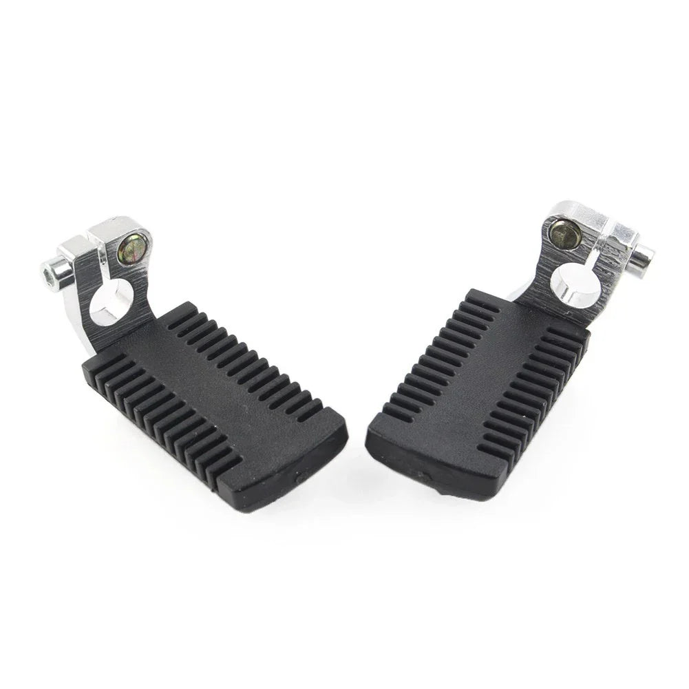 Footrest Pegs Pedal w/Clamp for 43cc 47cc 49cc Pocket Dirt Bike Mini ATV