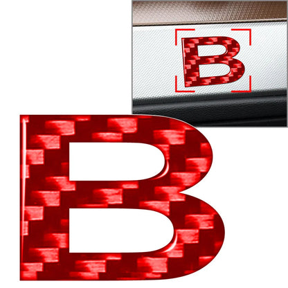 Red Alphabet Letter B Decal Sticker for Car Badge Emblem