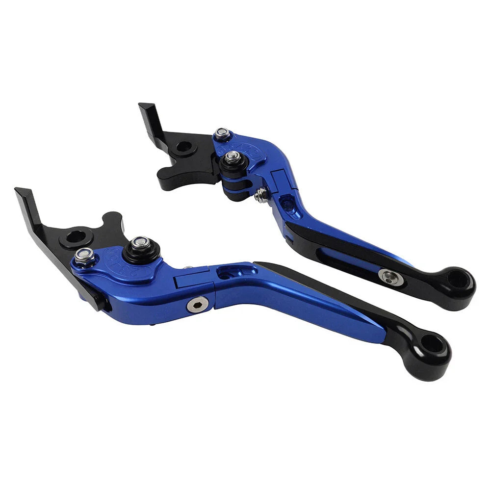 Blue Extendable Brake Clutch Levers for Kawasaki ZX1400 ZX14R ZZR1400 (06-17)